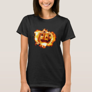 Camiseta Calabaza feroz clásica de Halloween Jack O Lantern