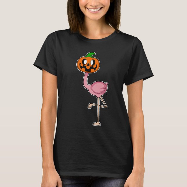 Camiseta Calabaza Flamingo Halloween (Anverso)