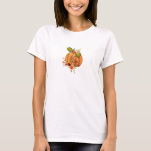 Camiseta Calabaza floral Agradece