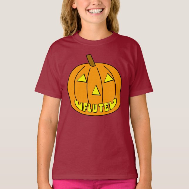 Camiseta Calabaza Flute Halloween (Anverso)