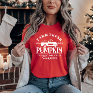 Camiseta Calabaza fresca de calabaza Orgánica Deliciosa