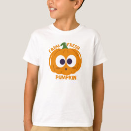 Camiseta calabaza fresca de granja linda