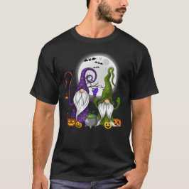 Camiseta Calabaza Gnome Witch Halloween Otoño Fall