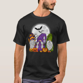 Camiseta Calabaza Gnome Witch Halloween Otoño Fall