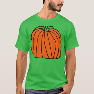 Camiseta Calabaza grande Naranja