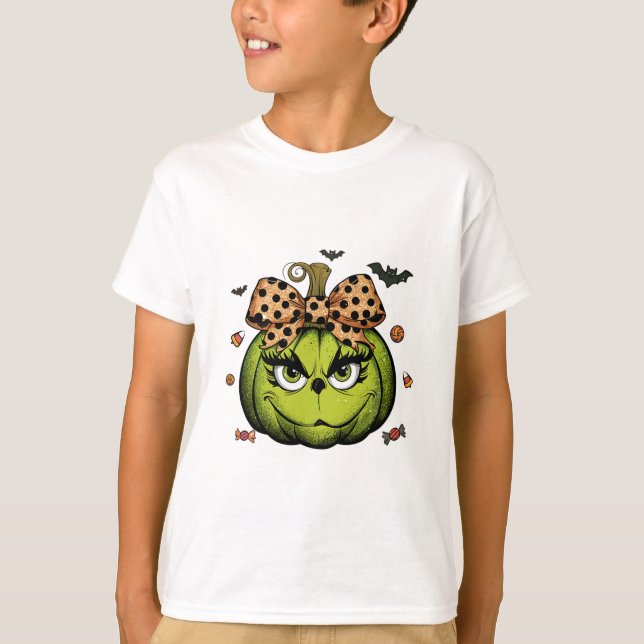 Camiseta Calabaza Grinc Calabaza Calabaza Halloween Spooky  (Anverso)