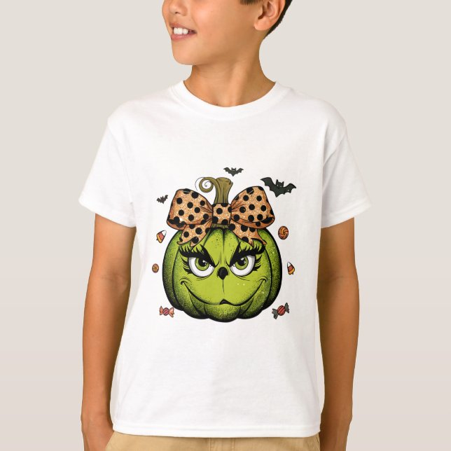 Camiseta Calabaza Grinc Calabaza Calabaza Halloween Spooky  (Anverso)