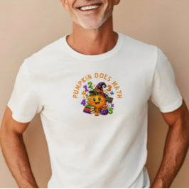 Camiseta Calabaza Hace Matemáticas Maestro Elemental Hallow
