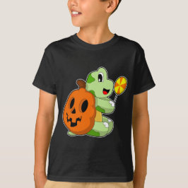 Camiseta Calabaza Halloween de la tortuga Lollypop