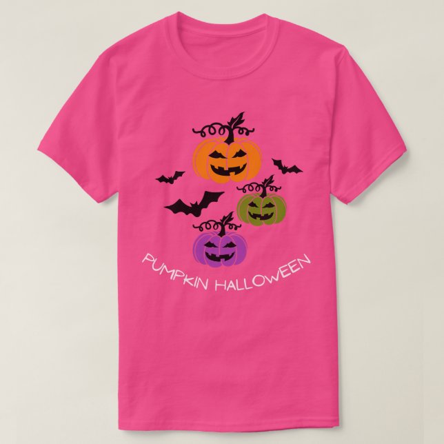 Camiseta Calabaza Halloween Happy Fall Season Otoño Vibes H (Diseño del anverso)