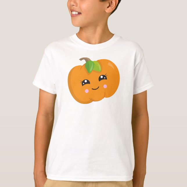 Camiseta Calabaza Halloween, Truco O Tratamiento, Calabaza  (Anverso)