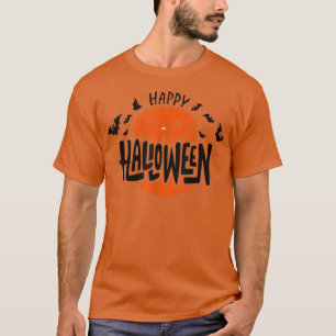 Camiseta Calabaza Halloween Y Bats, Jack O Lantern Trick O