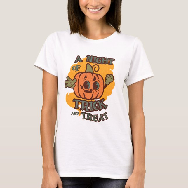Camiseta calabaza haloween (Anverso)