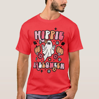 Camiseta Calabaza Hippie Halloween Cute Spooky Ghost 4589