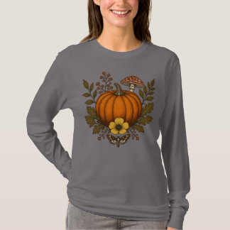 Camiseta Calabaza Hongo y Mariposa de la Muerte | Dark Cott