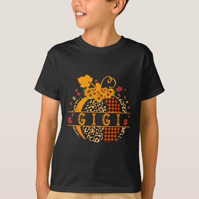 Camiseta Calabaza impresa de leopardo Gigi para mujeres Gig (Anverso)