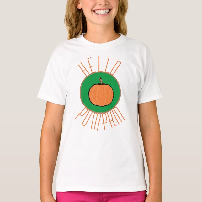 Camiseta Calabaza infantil/Halloween (Anverso)
