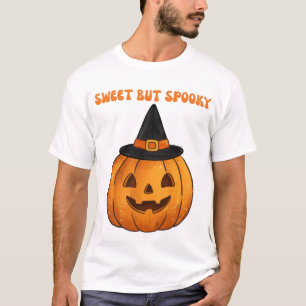 Camiseta Calabaza Jack O Lantern con sombrero de bruja dulc