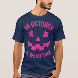 Camiseta Calabaza Jack O Lantern En Octubre Usamos Bre Rosa