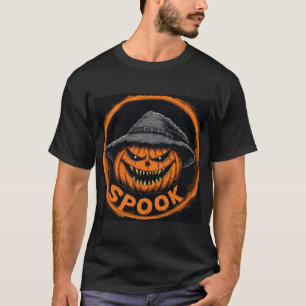 Camiseta Calabaza Jack-O'-Lantern espeluznante