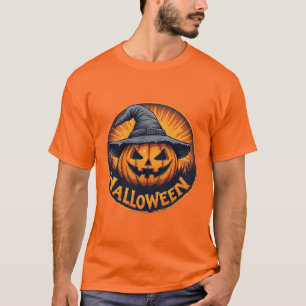 Camiseta Calabaza Jack-O'-Lantern espeluznante