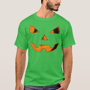 Camiseta Calabaza Jack O' Lantern Face, malvada sonrisa, Ha