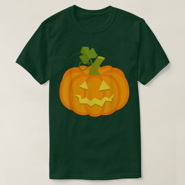 Camiseta Calabaza Jack O' Lantern Face, malvada sonrisa, Ha (Diseño del anverso)