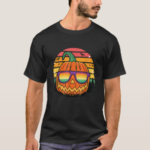 Camiseta Calabaza Jack O' Lantern Halloween con lentes de s
