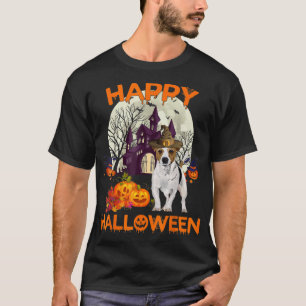Camiseta Calabaza Jack Russell Terrier Feliz Perro de Hallo