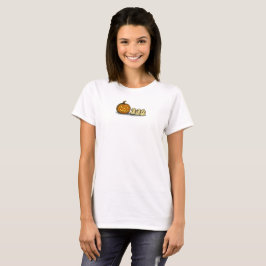 Camiseta Calabaza juguetona con tres fantasmas fantasmales