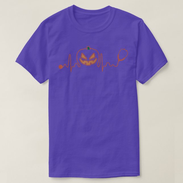 Camiseta Calabaza latido Halloween Spooky Hallo entre Medi (Diseño del anverso)