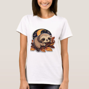Camiseta calabaza lenta Halloween estilo pegatina 2 Classic