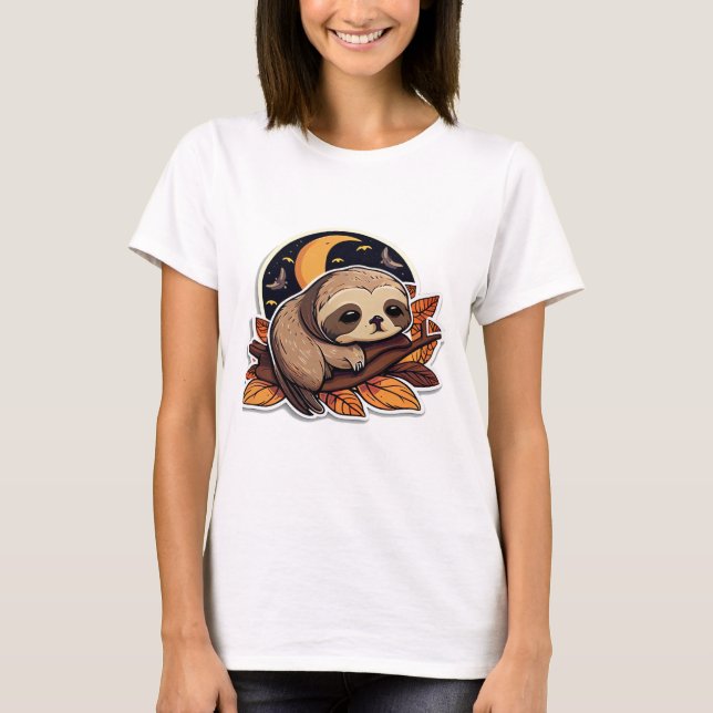 Camiseta calabaza lenta Halloween estilo pegatina 2 Classic (Anverso)