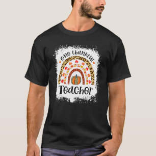 Camiseta Calabaza leopardo cae arcoiris un profesor agradec