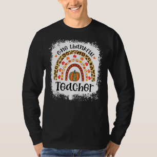 Camiseta Calabaza leopardo cae arcoiris un profesor agradec