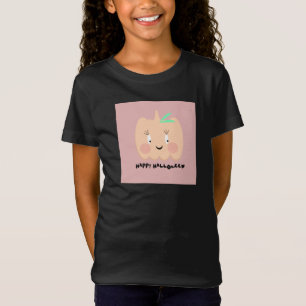 Camiseta Calabaza Linda con Letra que se Sonroja Feliz Hall