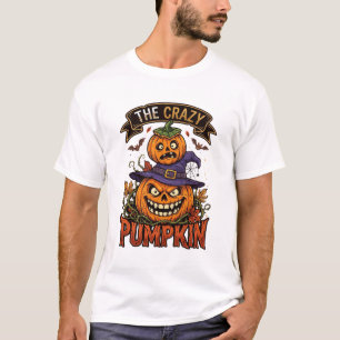 Camiseta Calabaza Loca Sombrero de Bruja de Halloween Murci
