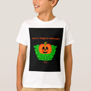Camiseta Calabaza mágica de Halloween Niños Camisas blancas