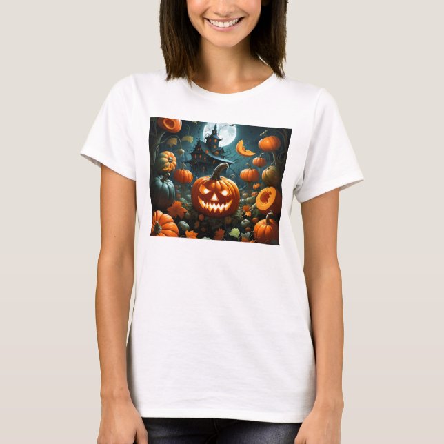Camiseta Calabaza malvada (Anverso)