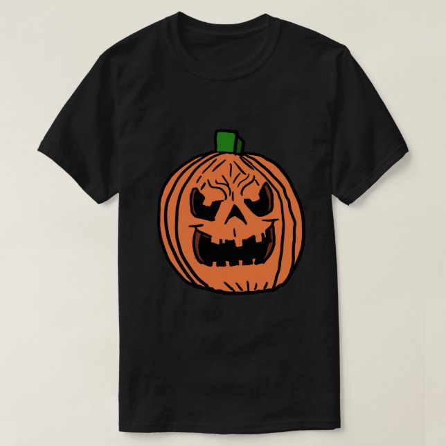 Camiseta Calabaza malvada personalizado (Diseño del anverso)