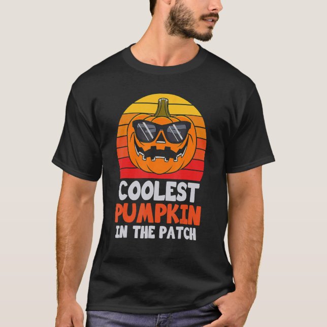 Camiseta Calabaza Más Cómoda En El Parche Chicas De Niños D (Anverso)