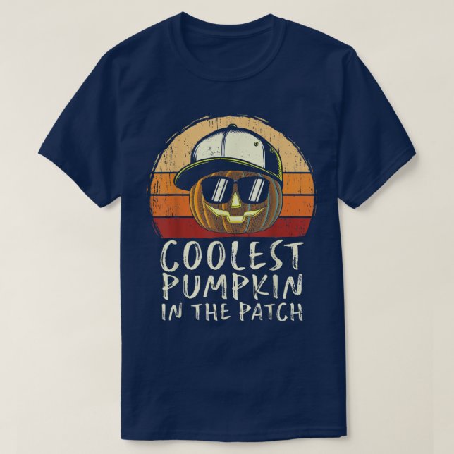 Camiseta Calabaza Más Cómoda En El Parche Hallowee De Niños (Diseño del anverso)