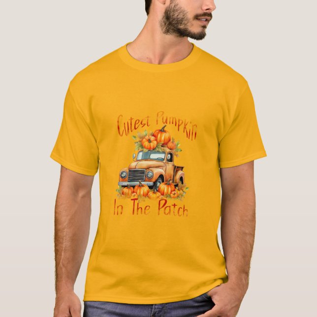 Camiseta Calabaza más fina del parche (Anverso)