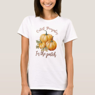 Camiseta Calabaza más fina en el parche