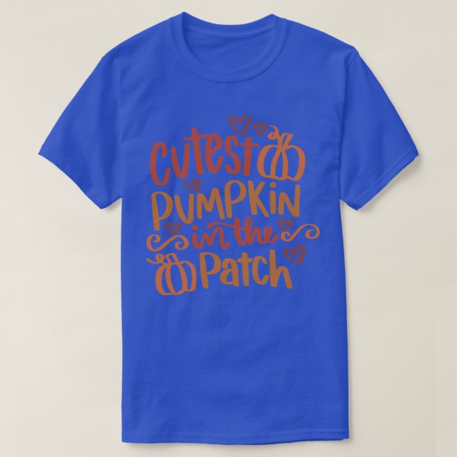 Camiseta Calabaza más fina en el parche (Diseño del anverso)