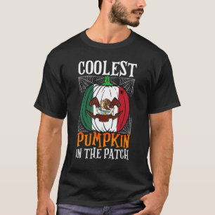 Camiseta Calabaza más fría del parche Bandera Mexicana Jack
