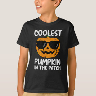 Camiseta Calabaza más fría del parche, Halloween Boys'