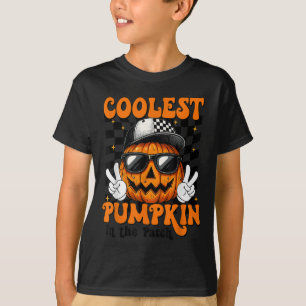 Camiseta Calabaza más fría del parche Halloween Shirt Boy K