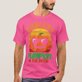 Camiseta Calabaza Más Fría En El Parche Calabaza Vintage Ha