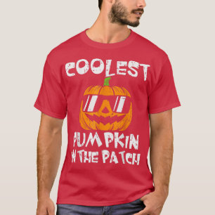 Camiseta Calabaza Más Fría En El Parche Niño De Halloween